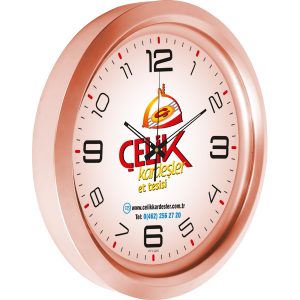 V30-742-B METALİZE DUVAR SAATİ