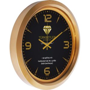 V30-743-A METALİZE DUVAR SAATİ